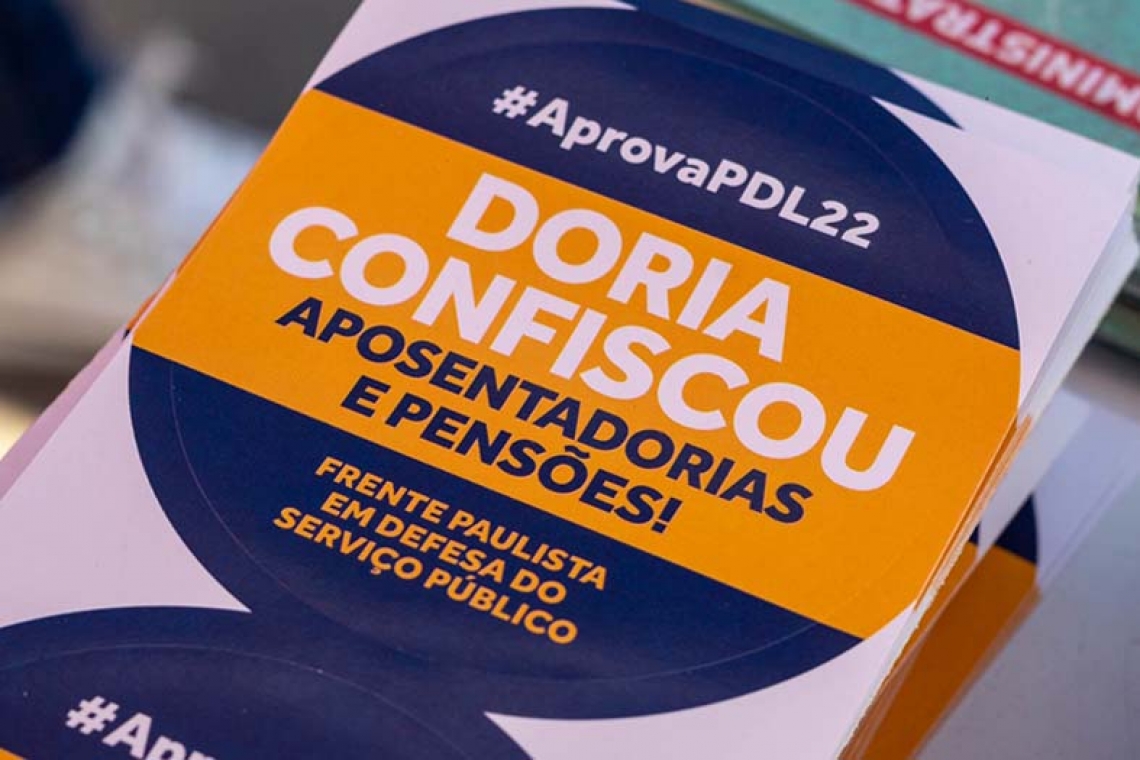 Não ao confisco de Doria: Frente Paulista convida para manifestações em 2/8 pela aprovação do PDL 22