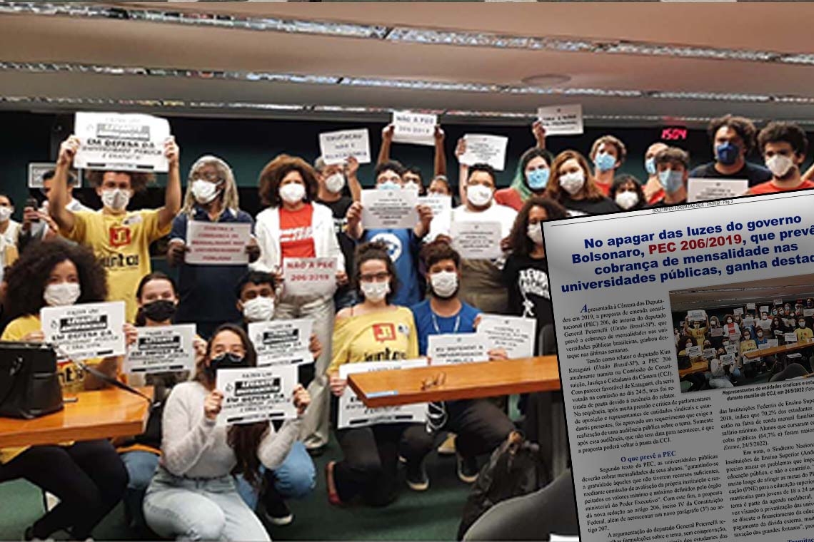 No apagar das luzes do governo Bolsonaro, PEC 206/2019, que prevê cobrança de mensalidade nas universidades públicas, ganha destaque