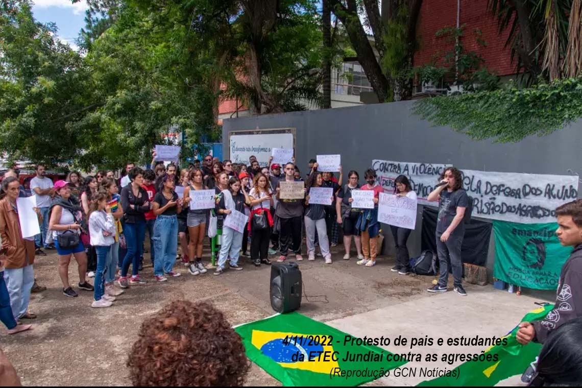 Sintunesp manifesta repúdio a agressões contra estudantes de ETEC de Jundiaí. Ódio e violência devem dar lugar a tempos civilizatórios