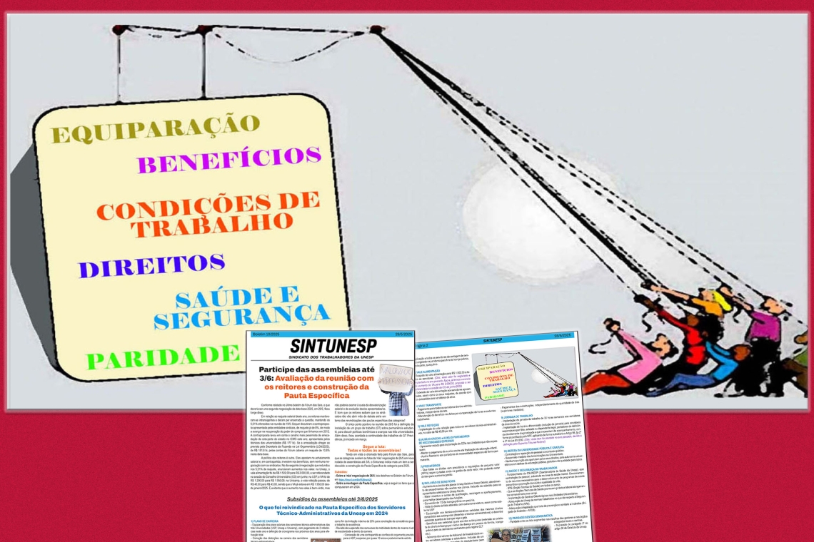 Participe das assembleias até 3/6: Avaliação da reunião com os reitores e construção da Pauta Específica   