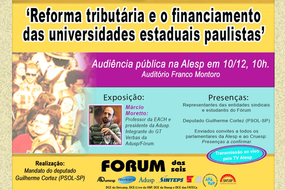 ‘Reforma tributária e o financiamento das universidades estaduais paulistas’   