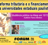 ‘Reforma tributária e o financiamento das universidades estaduais paulistas’