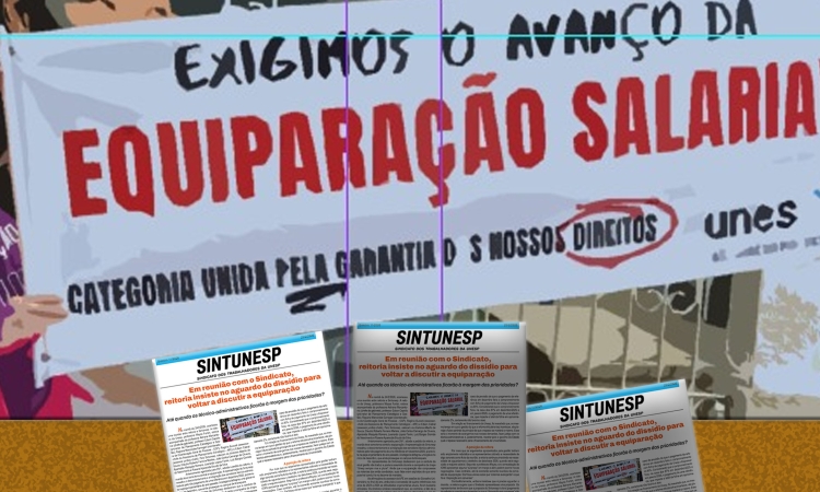 Em reunião com o Sindicato, reitoria insiste no aguardo do dissídio para voltar a discutir a equiparação   