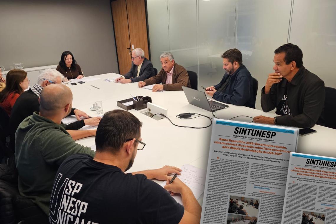 Pauta Específica 2026: Em primeira reunião, reitoria remete discussão sobre itens econômicos para depois da divulgação da LOA 2027