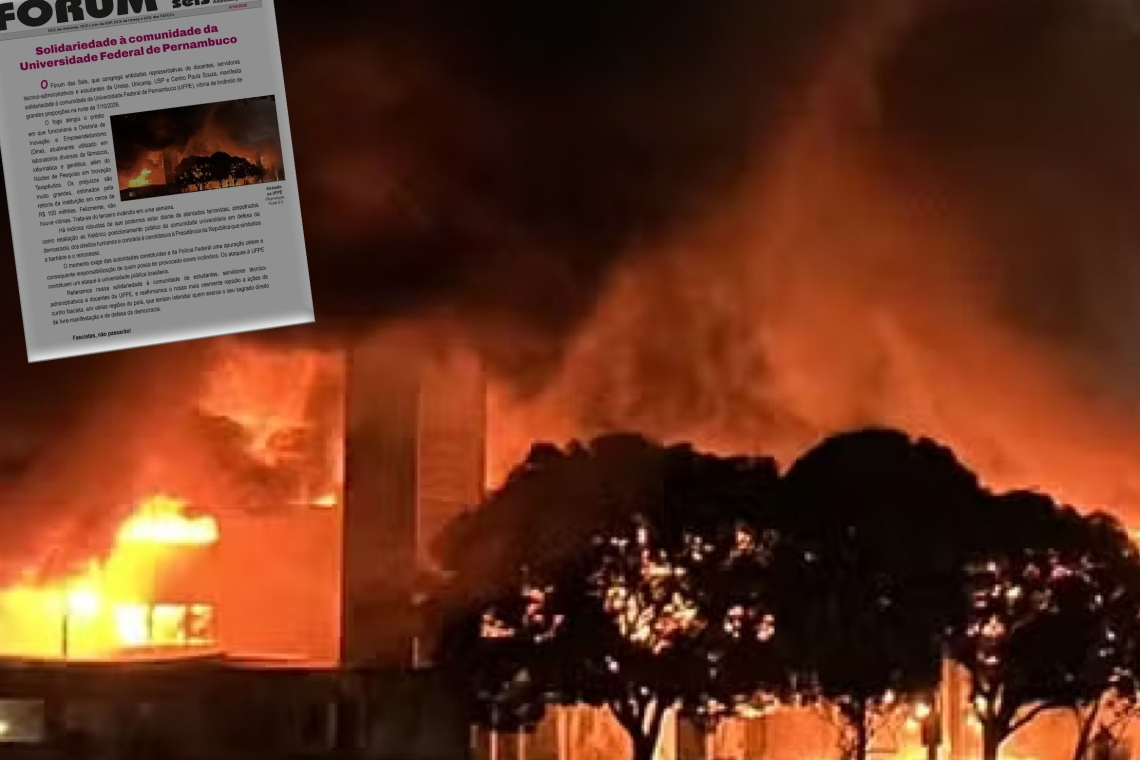 Sintunesp subscreve manifesto do Fórum das Seis em solidariedade à comunidade da